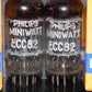 Matched Pair 12AU7 Philips ECC82 Long Anodes 17mm CrossFoil D Getter k63 1957 MP
