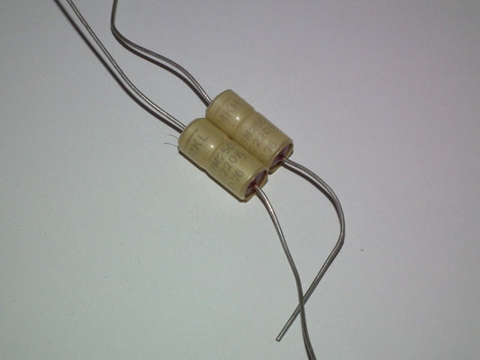 Two (2 pcs) Vintage NOS Capacitors Siemens MKL 0.047u 250V Klangfilm Audio 47nF