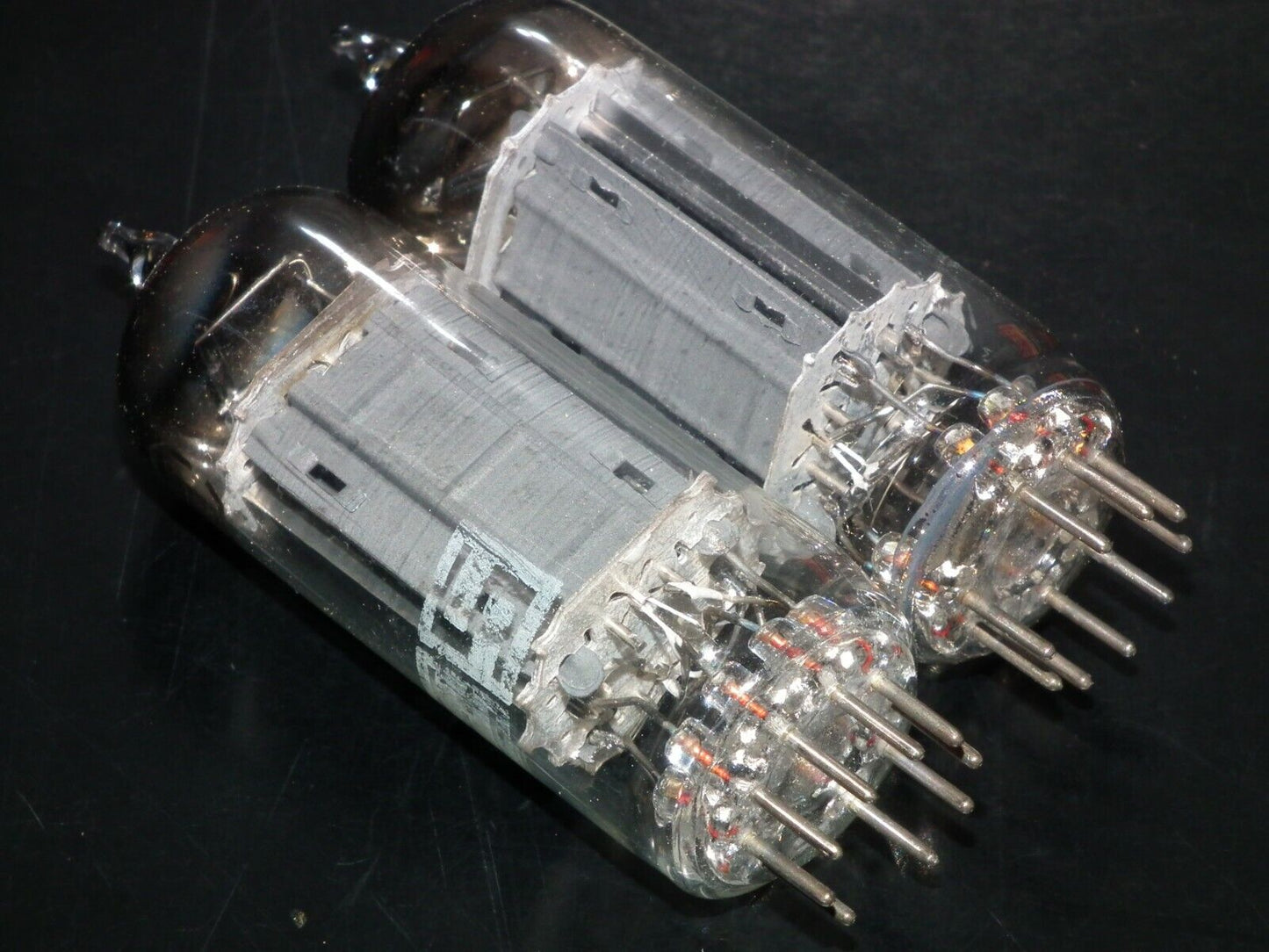 ATES RCA 6CG7 Platinum Matched Pair Square Getter Marantz 8B Leben Conrad Johnso
