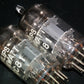 ECC81 12AT7 Philips Holland Flat Foil Crossbar D Getter (Used, matched pair)