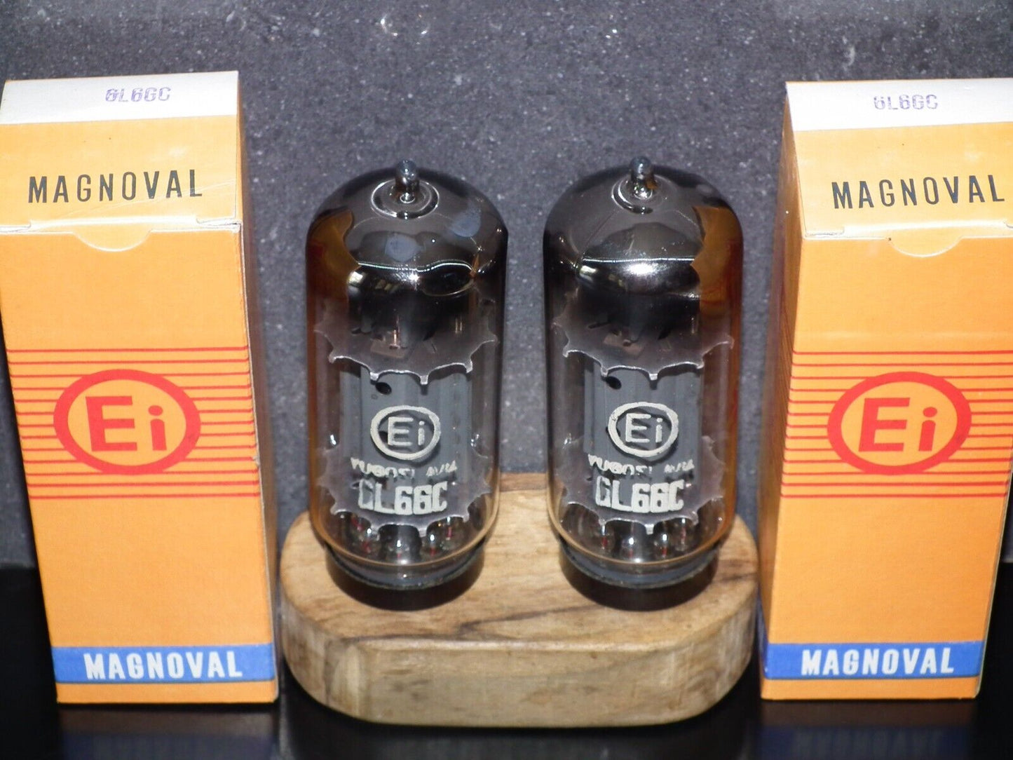 6L6GC EI Yugoslavia Platinum Matched Pair NOS NIB Welded Anodes