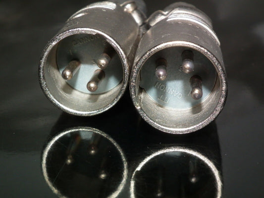 One ITT Cannon male XLR-3-12C NOS Microphone connector XLR 3 12C (3 pole)