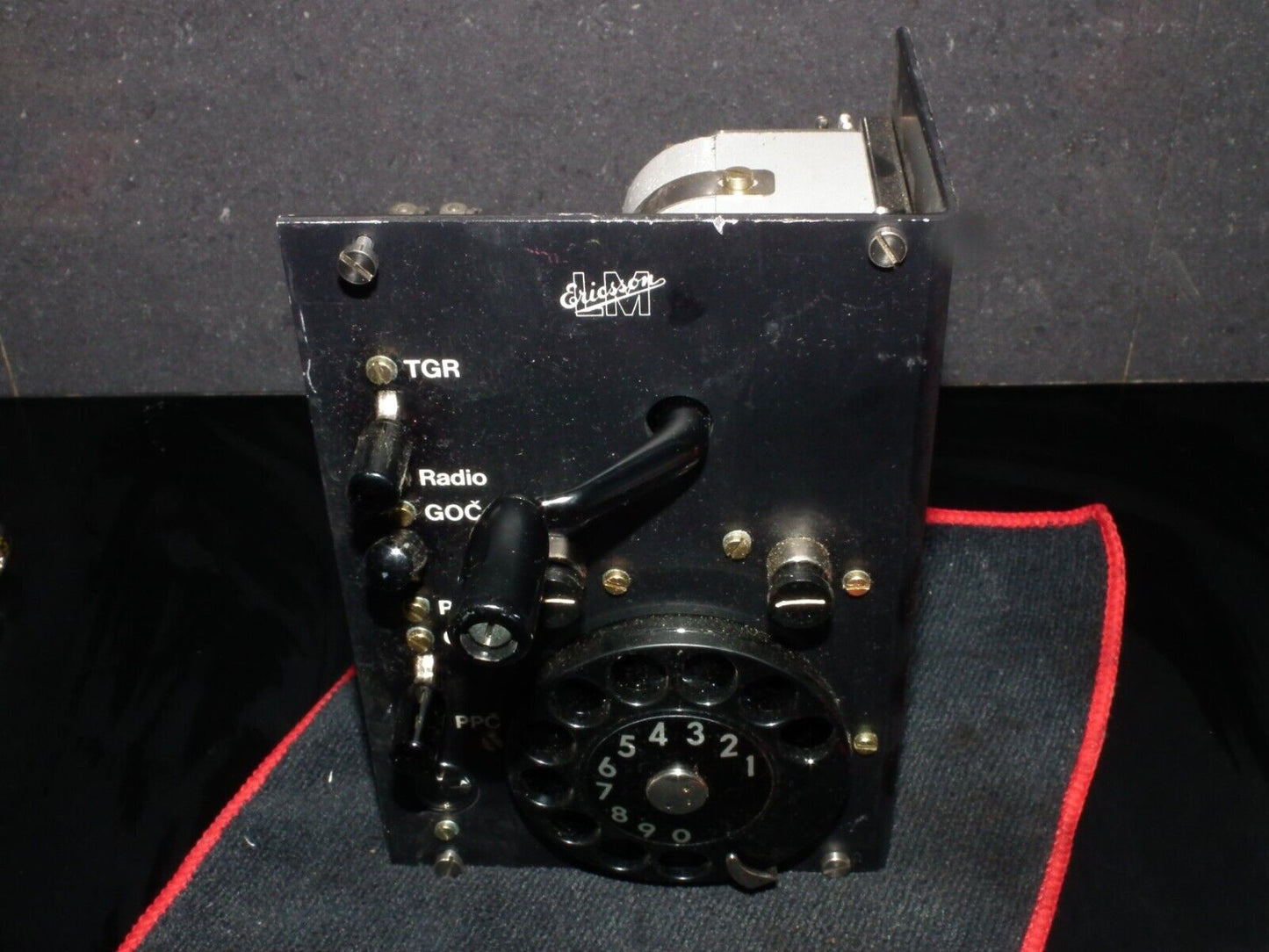 Vintage LM Ericsson Telephone Radio Device Ringer Generator Rotary Dial PIO Caps