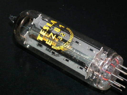EZ81 Tesla 6CA4 NOS Big O Getter Rozhnov tube plant Czechoslovakia Code 32