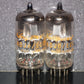 6DJ8 ECC88 Amperex Holland Matched Pair Used Tested 95% A Frame Getter