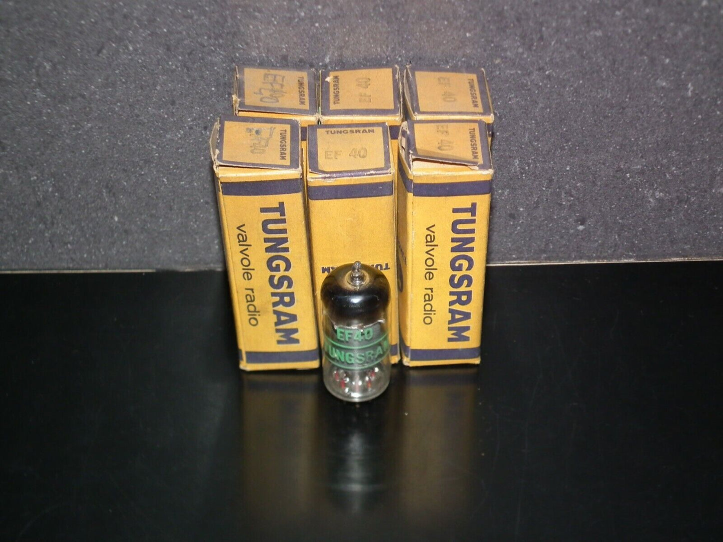 EF40 Tungsram Austria RARE Foil Disc Getter late 50s Low Noise Audio