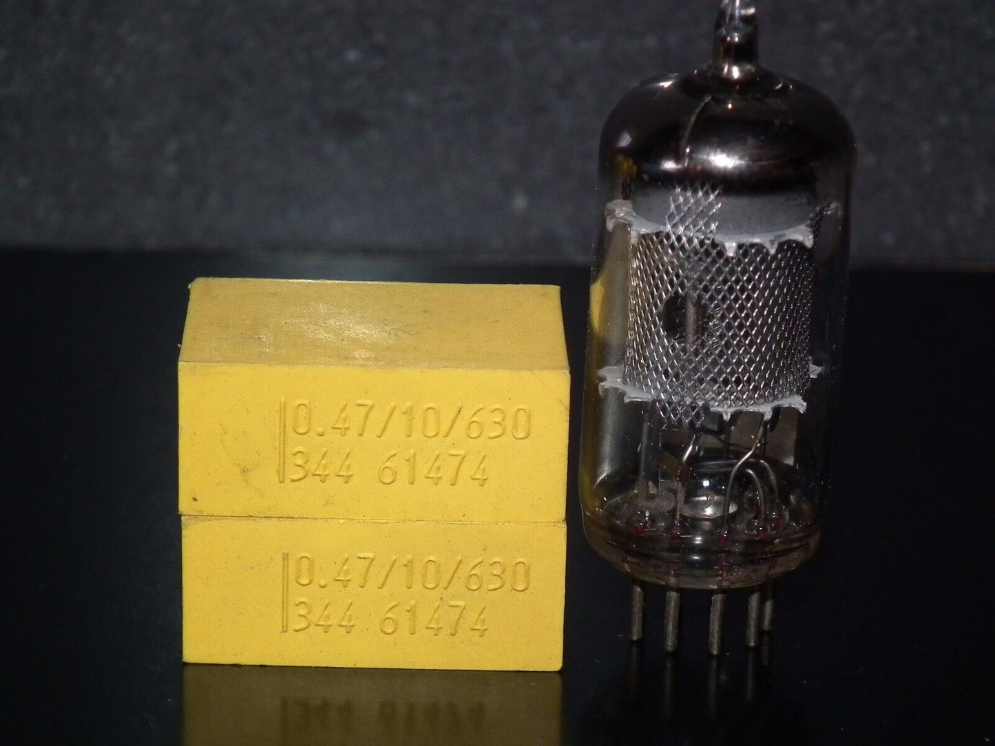 Two vintage NOS PHILIPS MKC 344 Capacitors 0.47mfd / 630V perfect for tube audio