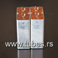 Two vintage Siemens electrolytic capacitors 25uF / 70V Klangfilm "Elyt glatt IB