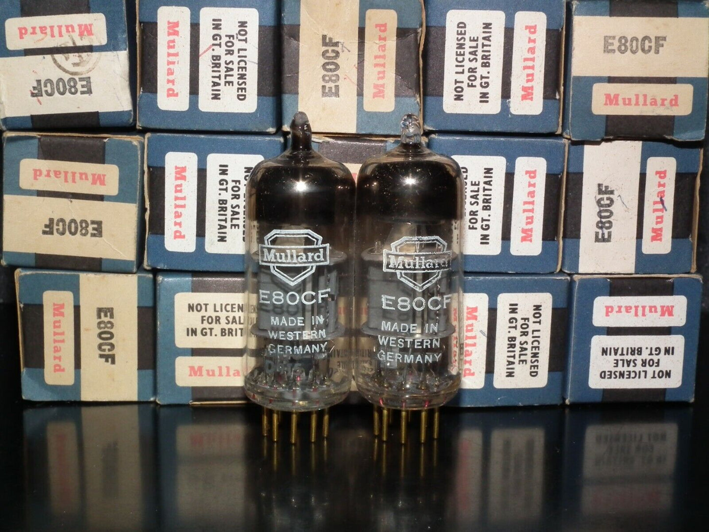 Mullard Valvo E80CF 7643 for McIntosh MR-67 65B 71 Platinum matched pair