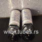 Two vintage Siemens electrolytic capacitors 500uF / 35V Klangfilm West Germany
