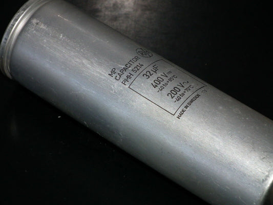 Rifa PIO capacitor 32u 400V Made in Sweden 1970 32mfd 400V